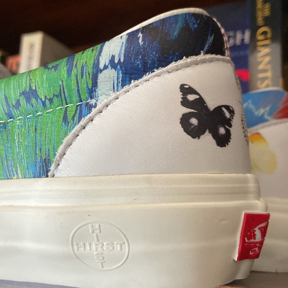 NIB Vans Damien Hirst x Classic Slip-On VLT LX \'Butterfly\' Shoes Men\'s Size 9.5 main image 4